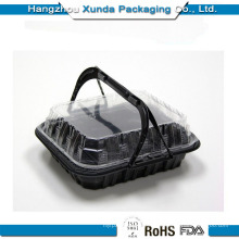 Hot Sale Plastic Packing for Cake Box with Handle OEM